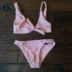 ZAFUL pink tie bikini